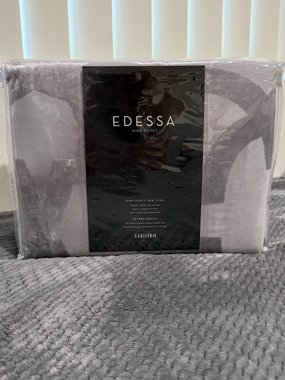 Z Gallerie Edessa King Duvet